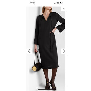 Nili Lotan Zita Black Oversized Dress XS Black